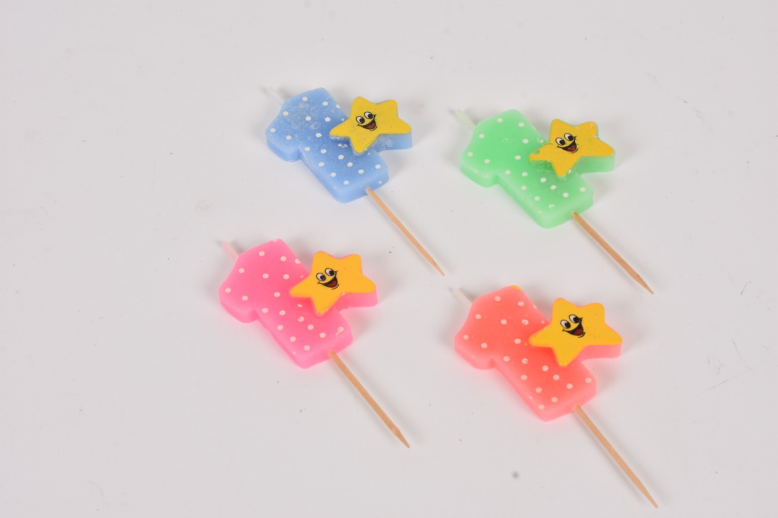Star Birthday Digital Number Candles